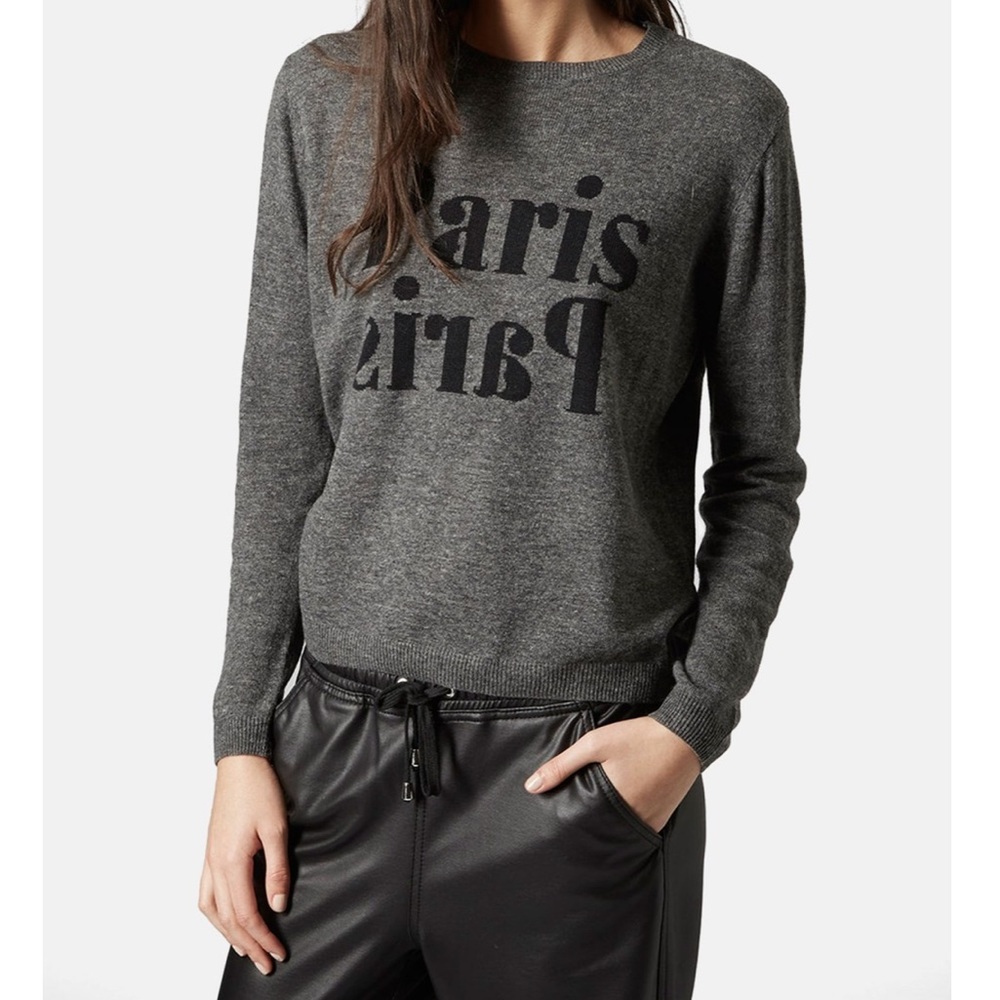 'Paris, Paris' Crewneck Sweater by Topshop